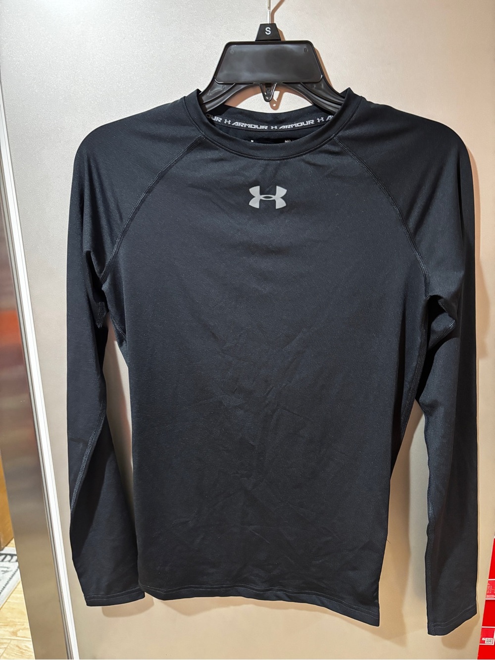 Size Small- Under Armour UA Compression Black LS Shirt heatgear Med